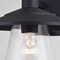 Vaxcel Westport Steel 1 Light LED Compatible Black Coastal Outdoor Wall Lantern Clear Glass T0752 - alternate 9